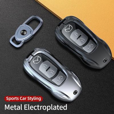 China Shield Original Car Key Compatible For Mazda 3Axela CX4 CX5 CX6 Series Car Key Case ATENZA CX30 Full Metal Shield for sale