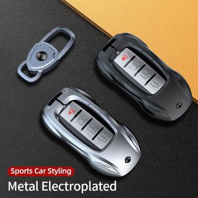 China Shield Original Car Key Compatible For Infiniti Q50L QC50 ​​Q70L QX60 Q50 QX70 QX30 G25 Full Series Car Key Case Metal Shield for sale