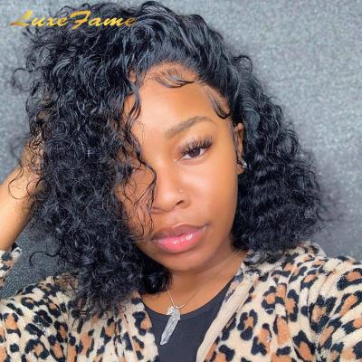 China Barely Shedding Thick Smooth Soft Preplucked Short Full Lace Hair Wig, Natural Wave Hair Short Wig For Black Women, Bob Cut Full Lace Wig Short for sale