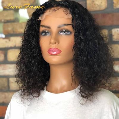 China Natural Wave Barely Shedding Thick Smooth Soft Hd Lace Front Bob Wig, Full Lace Bob Curly Wig Human Hair, Malaysian Bob Lakes Wig Newcomer Kinky Straight for sale