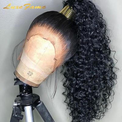 China Hardly Reject Now Shipping Soft Smooth Thick Afro Wig For Black Women Hair, Curly Wig 360 Hair Lace Front , High Quality Brazilian Hair Lace Front Wig for sale