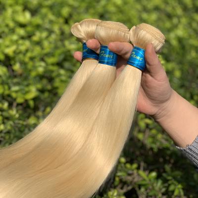 China Peruca Humano Silky Straight Raw Grade Double Wave Weft 10a 12a 13a Weave 613 Blonde , Full Lace Bone Straight Hair 613.40 Mink 613 Blonde for sale