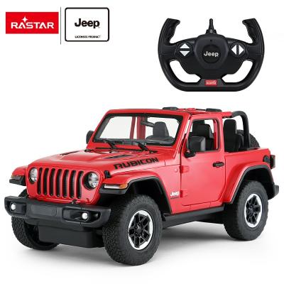 China Independent suspension system; Doors opened by hand best selling 1:14 JEEP Wrangler 2.4Ghz electric rc car high speed rc 4WD from RASTAR off road monster truck toys hobbies for sale