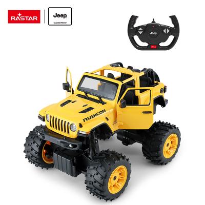 China Car Can Stand And Forward RASTAR 1:14 RC JEEP Wrangler Toys Remote Control Car 4x4 Best Off Road Rock Crawler Kids Bigfoot Monster Truck New Products Idea for sale