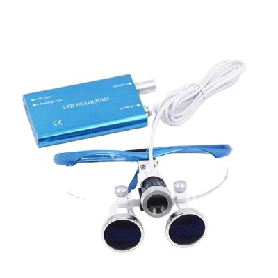 China 3.5X Wellwillgroup 3.5X Dental Loupes With LED Headlight for sale