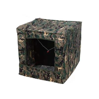 China It is not easy to deform and wear the Chinese catapult silencing the target box canvas camouflage folding catapult target box ejection shooting exit practice for sale