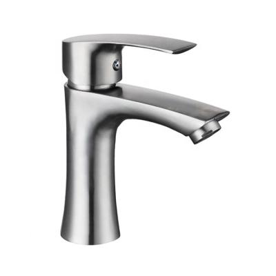 China Thermostatic Faucets Brushed Stainless Steel Faucet Bathroom Ware Durable Sanitary Bathroom Faucets for sale