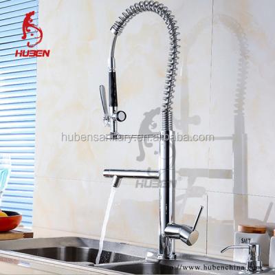 China Hot Selling Thermostatic Faucets in European Modern Designs Pull Out Brass Flexible Water Faucet for Kitchen for sale