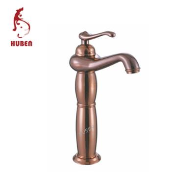 China CLASSIC Antique Gold Royal Brass Red Faucet for sale