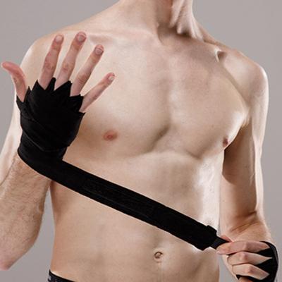 China Eco-friendly Anti Slip Fitness Gym Weight Straps Training Breathable Lifting Bandage for sale