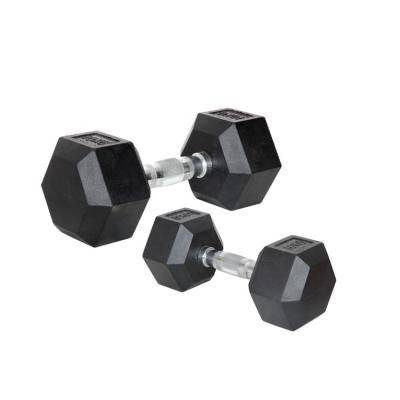 China Professional Custom Fitness Weight Fitness Hex 10kg Dumbbell Set for sale