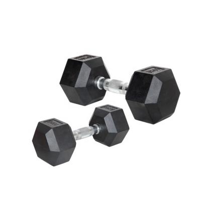 China Adjustable Weight 10kg Rubber Fitness Dumbbell Set for sale