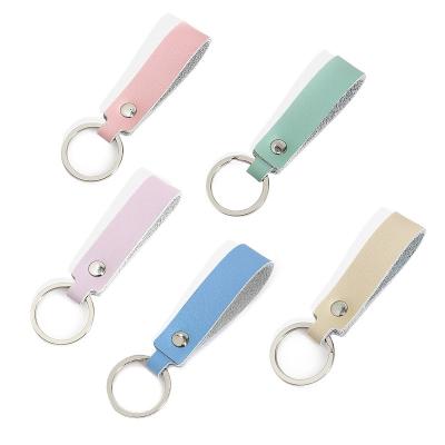 China Car Leather Handmade Leather Belt Main Chain PU Key Chain Holder Dk015 for sale