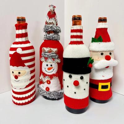 China Chirstmas Decor Merry Christmas Decor Wine Bottle Cover Bag Holiday Christmas Gifts Christmas Decoration Supplies for sale