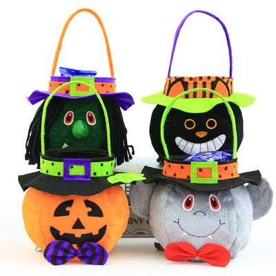 China Halloween Home Decorations Festival Decoration Event Party Supplies Kids Candy Bucket Supplier Gifts Bags Decor Halloween Basket Pumpkin Party Bags for sale