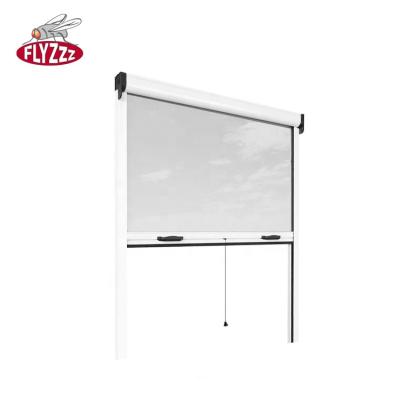 China Easy Install / Durable Lightweight Retractable Aluminum Insect Screen Window With Fiberglass Mesh for sale