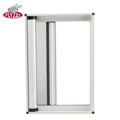 China Easy Install / Durable Lightweight New Style Fiberglass Aluminum Roll Up Screen Doors for sale