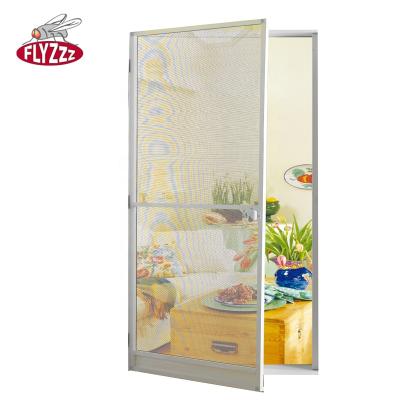 China Easy Install / Durable Light Weight Customer Size Mosquito Repellent Good Quality Fixed Screen Door for sale