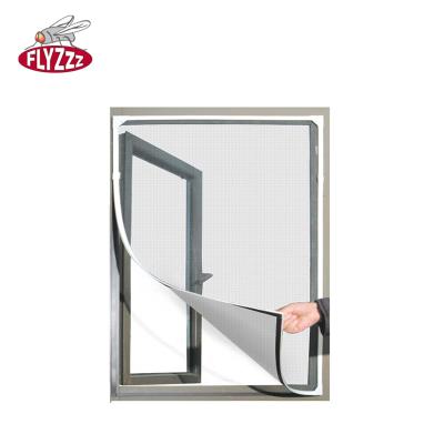 China Magnetic Adhesive DIY Fiberglass Curtain Screen Black Magnetic Adhesive Fly Screen Window And Door for sale