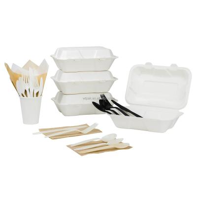 China Biodegradable Microwavable Folding Biodegradable Boxes For Packaging 8