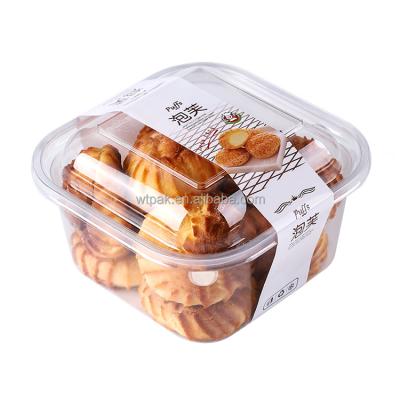 China Recycled Materials Egg Yolk Blast Moon Cake Plastic Packing Box for sale