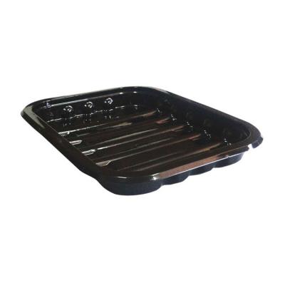 China Wholesale Recyclable PET Seafood Fresh Vegetable Plastic Packaging Tray Recyclable Material Plastic Clamshell for sale