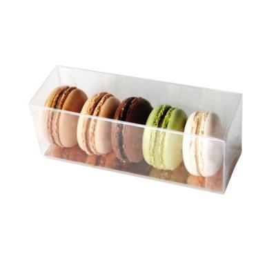 China Recyclable Custom Transparent PET Macaron Plastic Blister Packaging Box for sale