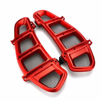 China None Pairs Motorcycle CNC Radiator Guard Protector Bezel Cover Grill For VESPA GTS 250 300 2013 2014 2015 2016 2017 2018 2019 2020 for sale