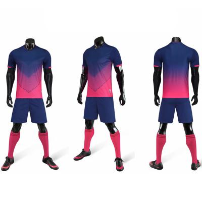 China Wholesale Custom Blank Pink Sportswear Soccer Jersey Football Uniform for sale