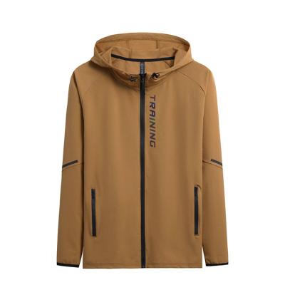 China 2021 Stylish Running Men's Jackets Windproof Sports Spring Men's Autumn Winter Zipped Hooded Jacket With Pocket for sale