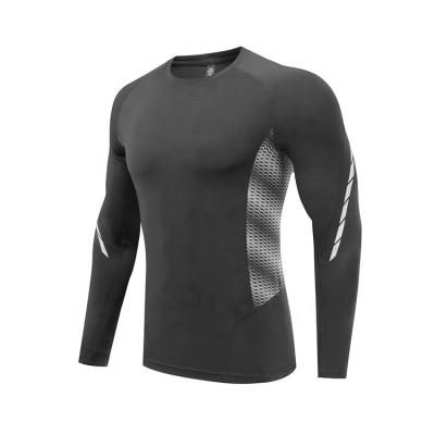 China Breathable Cheap Cool Dry Men's Short Sleeve Compression Training Tops Gym Fitness Sports Tight T-Shirts for sale