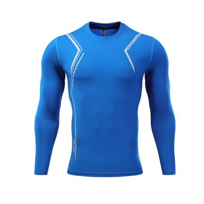 China 2021 Men'S Breathable Compression Tops Long Sleeve Cool Tights Gym Shirt Baselayer Quick Dry Running Sporty for sale