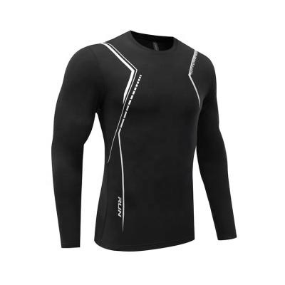 China Baselayer Tight Compression Body Mens Gym Top Fitness Tops Breathable Fitness Shirts for sale