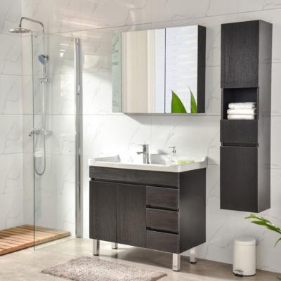 China Modern Multiple Models Hotel Corner Bathroom Vanity Cabinet Units Solid Wood Master Bathroom Vanity for sale