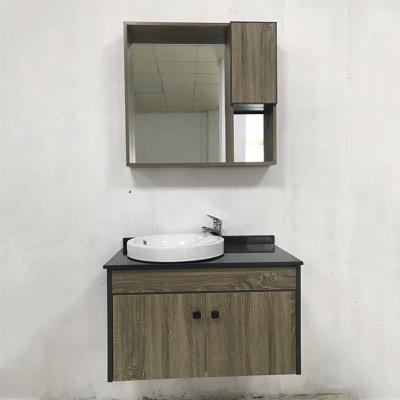 China New Design Environmental Friendly Modern Wall Mounted Bathroom Vanity Basin Cabinet Hotel Bathroom Table Top Vanity for sale