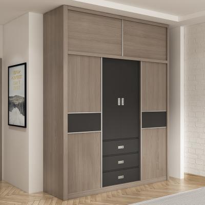 China Custom Made Panel Wardrobe Particle Closet Bedroom Modern Bedroom Wardrobe for sale