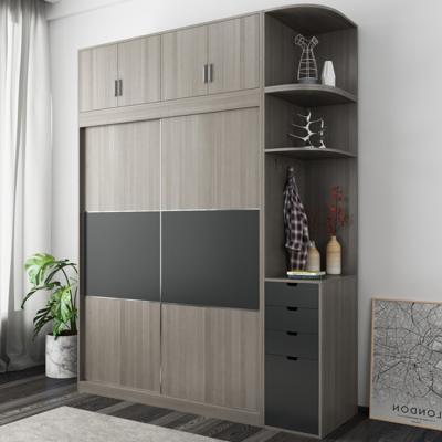 China (Other) adjustable plywood bedroom wardrobe design, modern wooden bedroom furniture wardrobe for sale