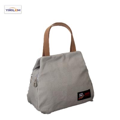 China Fashion PORTABLE Lady's Solid Canvas Tote Shopping Bag for sale