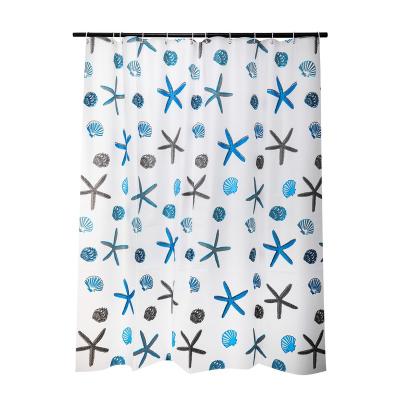 China Wholesale Plug & Play Blackout Grommet Shower Curtain With Printed Stylish Design For Bathroom for sale