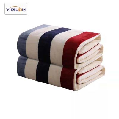 China New Pattern Sustainable Flannel Stepping Comfortable Soft Decorative Blanket for sale