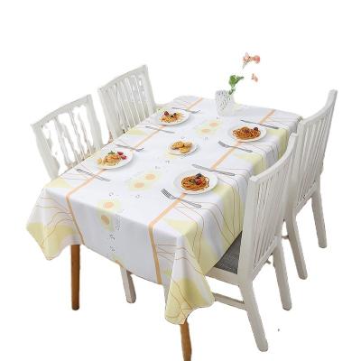 China Hot Sale Waterproof Oil Free Tablecloth Amazon Table Cloth Nordic Rectangular PVC Mat Table Cloth for sale