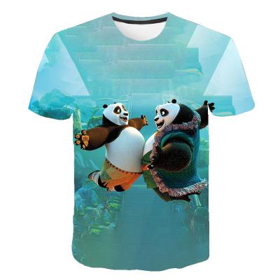 China High Quality Round Neck Short Sleeve Anti-Shrink Outwear Plain Panda T-Shirt for sale