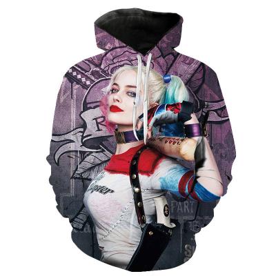 China High Quality Custom Anti-wrinkle Polyester Hoodie 3D Sublimation Hip Hop Men's Printing Hoodies for sale