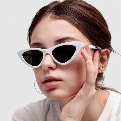 China Fashion Cat Eye Sunglasses For Women Vintage Style Hot Sale Uv400 Sunglasses PC Retro Protective Cloth for sale