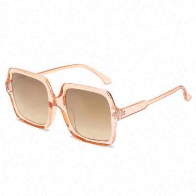 China Trend Sunglasses Oversized Black Sunglasses Women Shades Big Frame Sunglasses 2021 Shades for sale