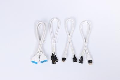 China Sleeved Front Panel Kit USB 3.0 Header Extension Cable For Audio for sale