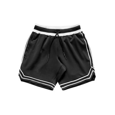 China New Custom Made Men's Basketball Shorts Black Mesh Shorts With Back Pocket Sports Quick Dry Breathable for sale