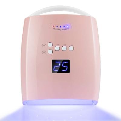 China Rechargeable UV Nail Art Salon 48W LED Nail Lamp, Cordless Professional Nail Art Manicure Tools Gel Nail Lights for sale