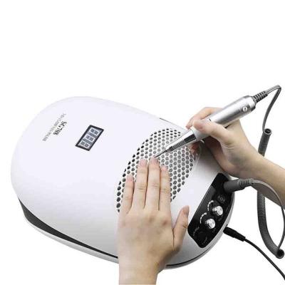 China 140W 3-IN-1 Nail Dust Vacuum Cleaner & Plastic Nail Drill Manicure Machine&UV Lamp Fan for sale