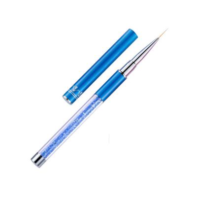 China Nail Art Metal Crystal Acrylic Carving Rhinestone UV Gel Nail Art Brush for sale